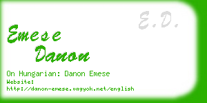 emese danon business card